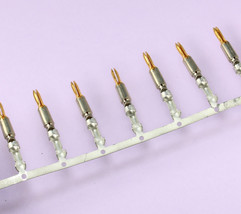 50pcs, Pin Connector 18-24 AWG Gold Crimp, #770009-2,   XYZ - $10.54