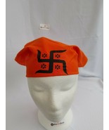Sikh Hindu India ORANGE SWASTIKA bandana Head Wrap Gear Rumal Handkerchi... - $5.61