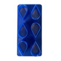Rain Drops Flower Petals 1 Inch Tall X 6 Multi Cookie Cutter Made In USA... - $10.99
