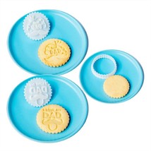 Circular Father&#39;s Day Cookie Mold, Cookie Cutter, Cookie Embosser, Cooki... - $6.67+