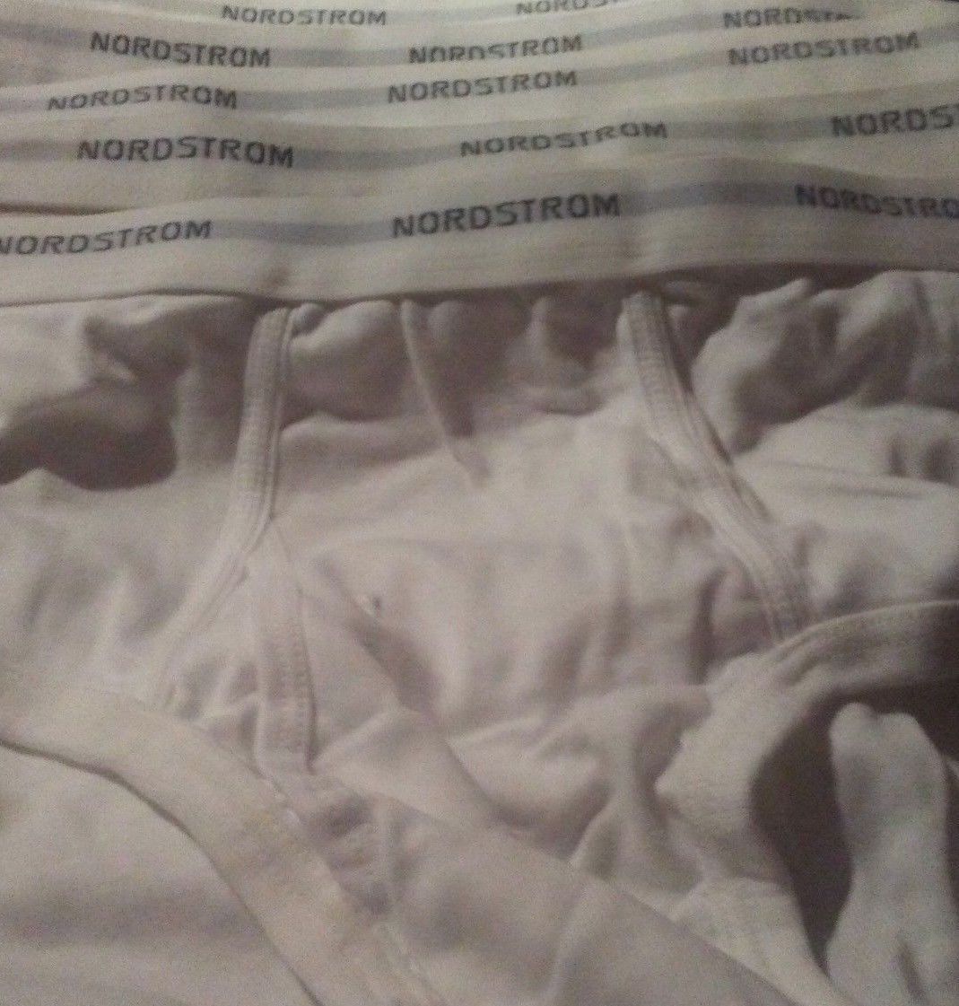 *NEW* (6) NORDSTROM Logo Waistband 100 Supima Cotton Men’s White