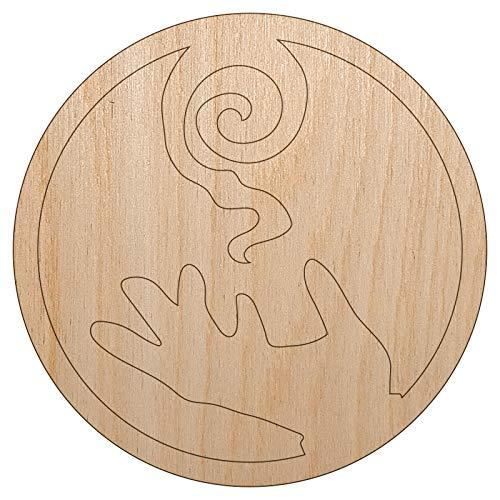 Mage Wizard Magic Spell Unfinished Wood Shape Piece Cutout for DIY Craft Project