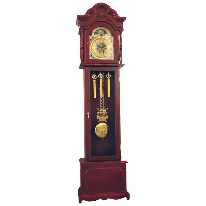 Edward Meyer Chiming Grandfather Clock with MotherofPearl Inla