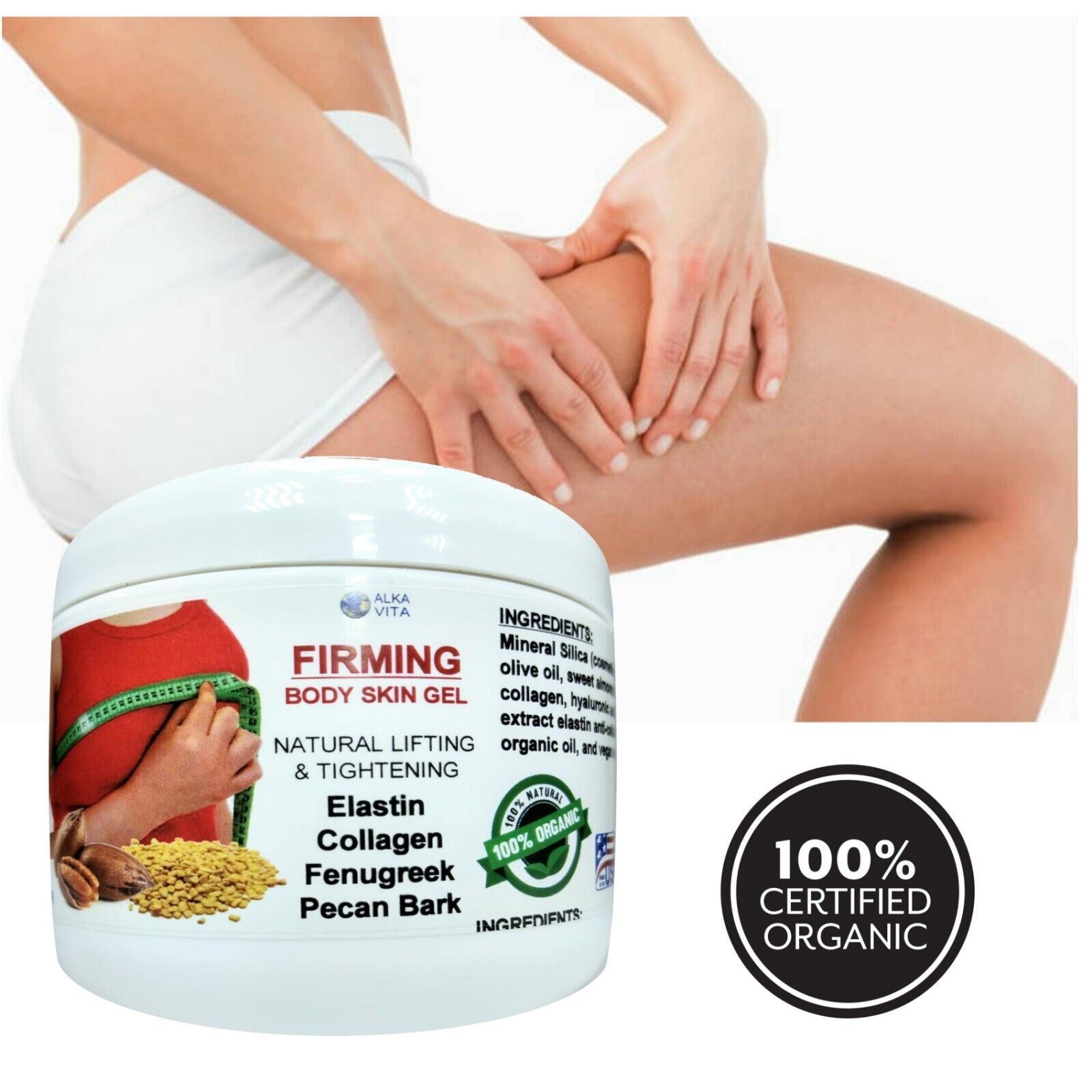 FIRMING GEL Saggy Skin Breast Abdomen Thighs Fenugreek Elastin Collagen