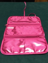 Vintage Mary Kay Makeup Roll Up Travel Bag or Jewelry Case Hot Pink - $10.00