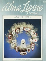 Cross Stitch Chart Alma Lynne Designs ANGEL FOLK Counted Cross Stitch - $4.99