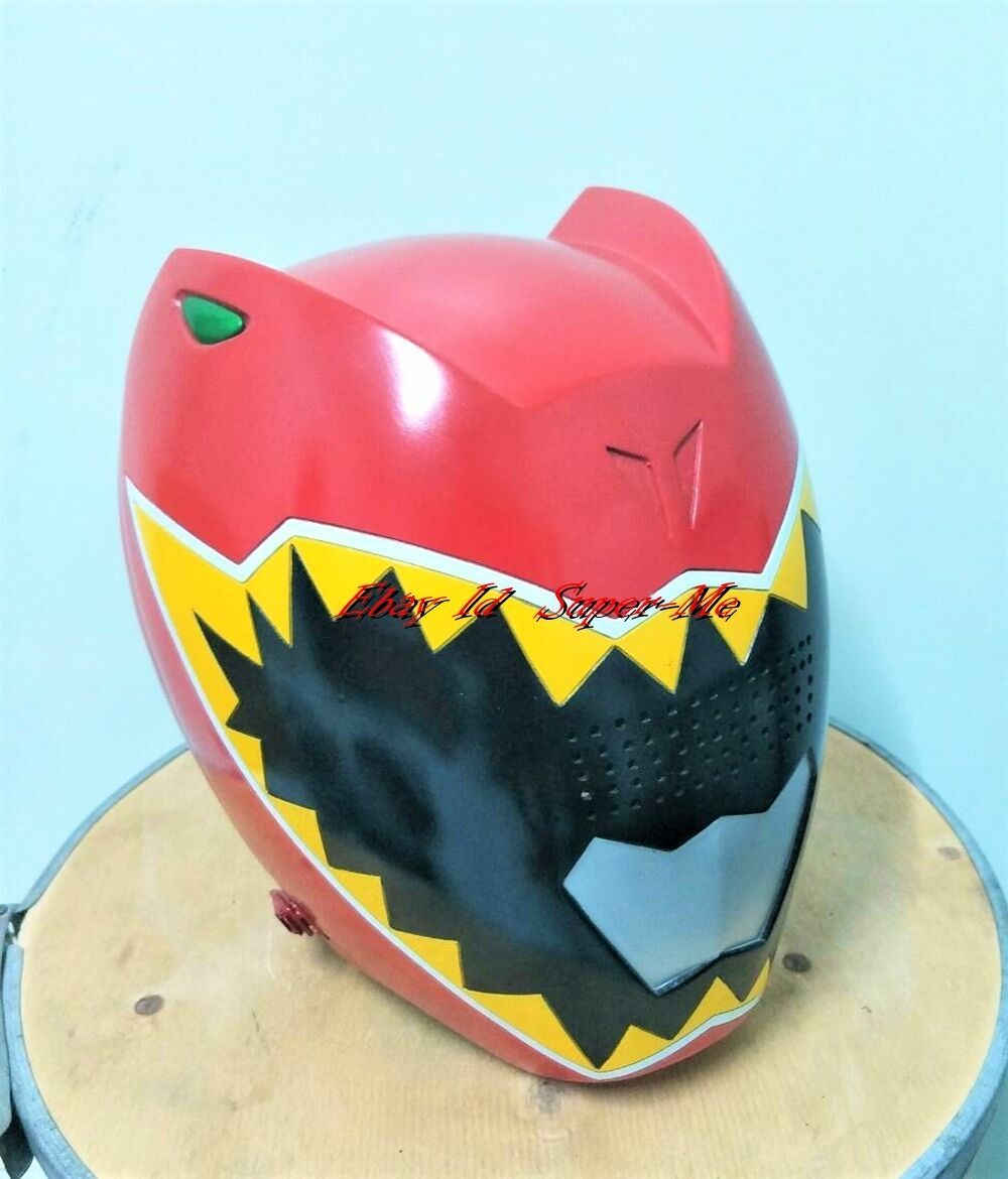 Red Dino Charge Rangers Helmet Wearable Mighty Morphin Costume Super ...