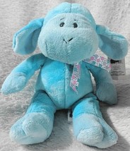 GANZ HE9835 Polyester Fiber 11 Inch Blue Tie Dye Lambie With A Satin Bow - $14.99