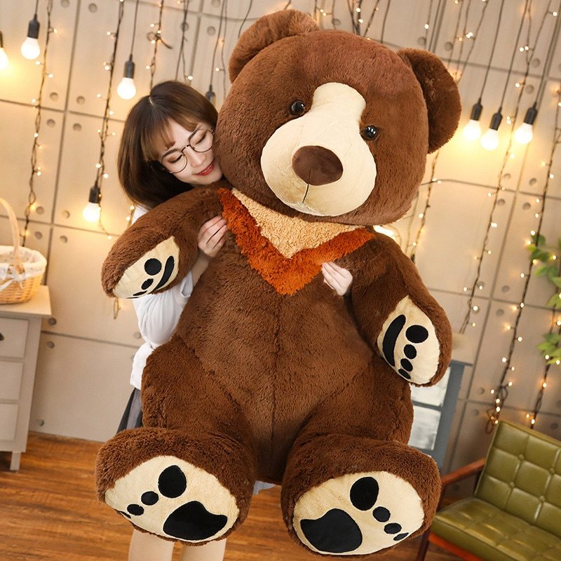 High Quality 75 120CM Teddy Bear Stuffed Animals Bear Boss Plush Toys ...