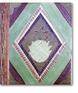 Leaf Notebook Journal Hand Crafted Bali Pineapple Natural New! - £10.10 GBP