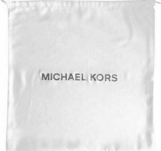 Set of 2 Michael Kors XL Drawstring Dust Bag White Silver 21x21 35S0PU0N4C NWT