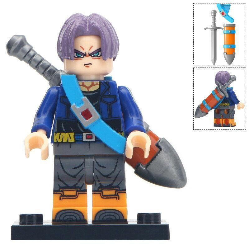 Future Trunks with swords Anime Dragon Ball Z Saiyan Minifigures Toy