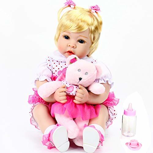 Aori Lifelike Reborn Baby Girl Dolls Handmade 22 Inch Soft Vinyl Reborn ...