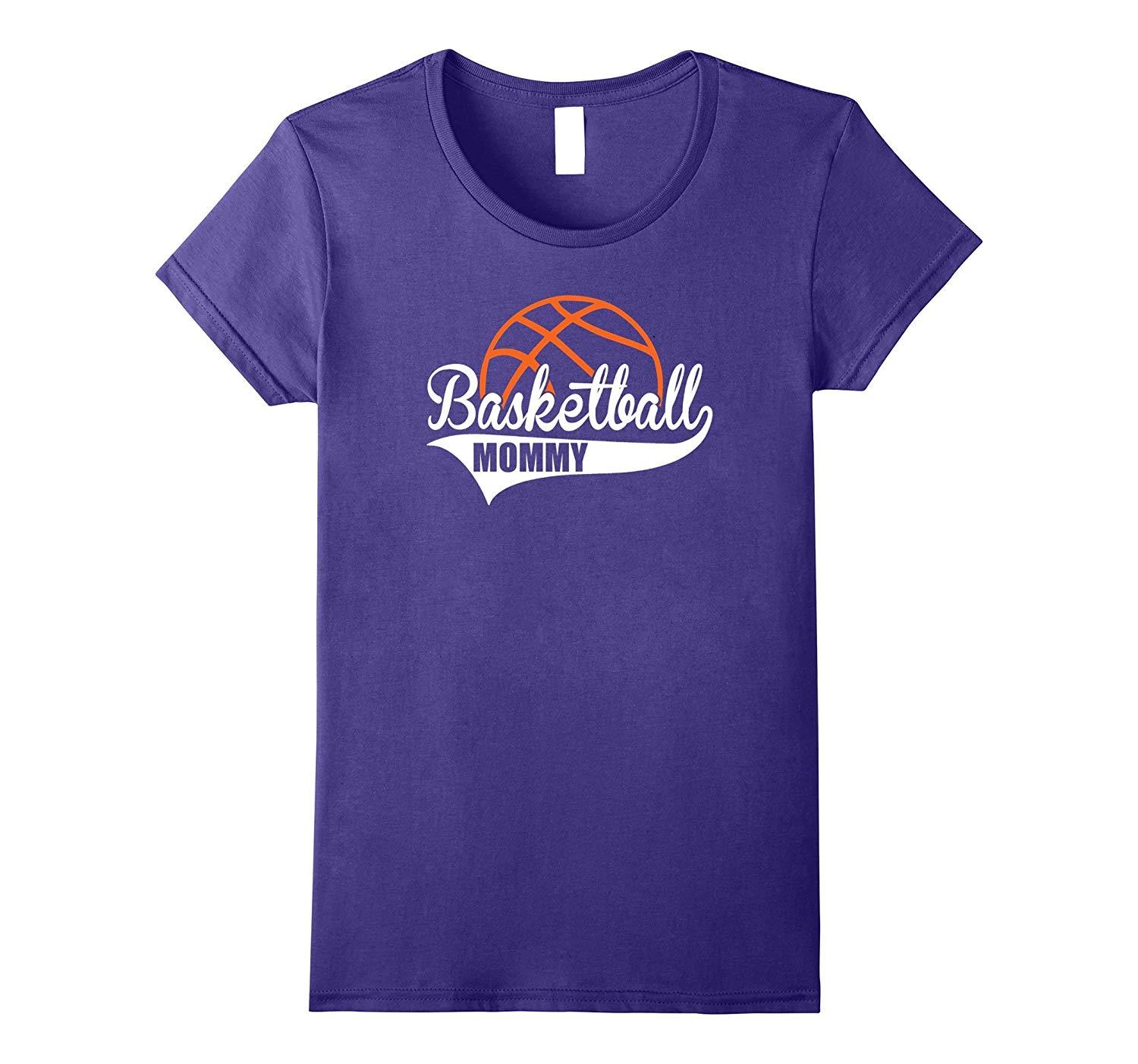 New Tee - Basketball MOMMY T-Tee Matching Family Basketball Wowen - Tops
