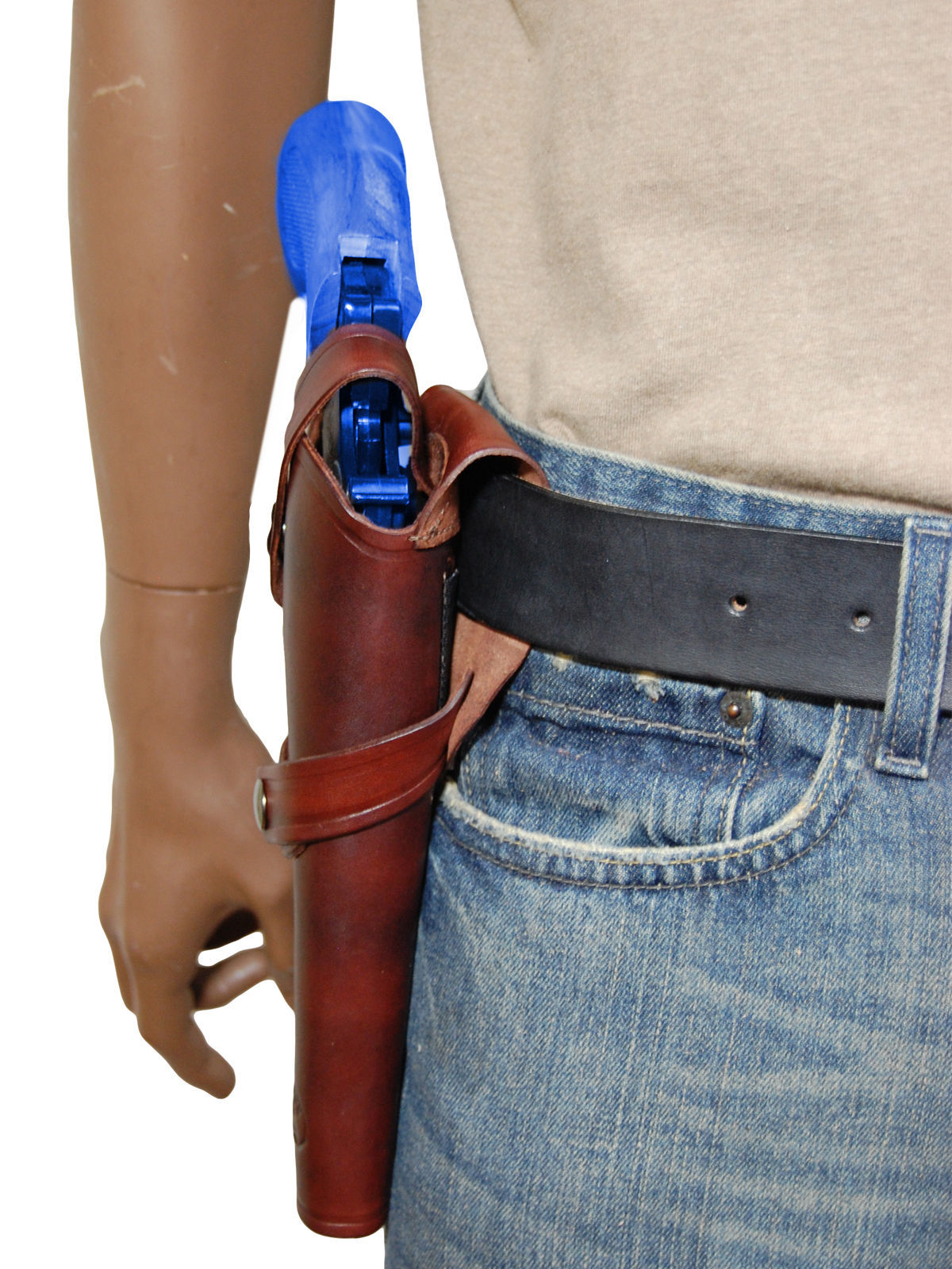 New Barsony Burgundy Leather Western Style Gun Holster For Ruger 6 Revolvers Holsters