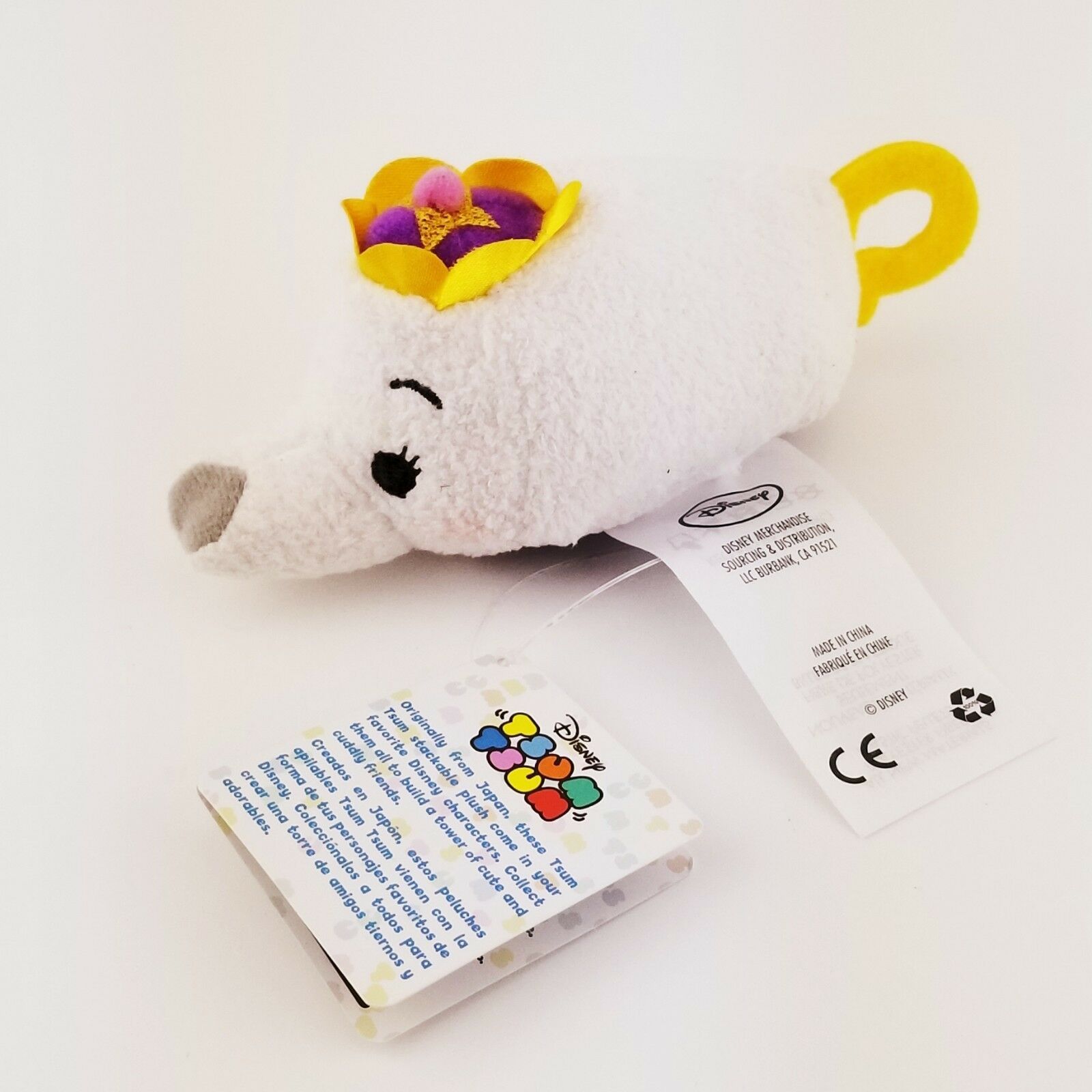 Plush Stuffed Stackable Mrs. Potts Beauty and The Beast Tsum Tsum