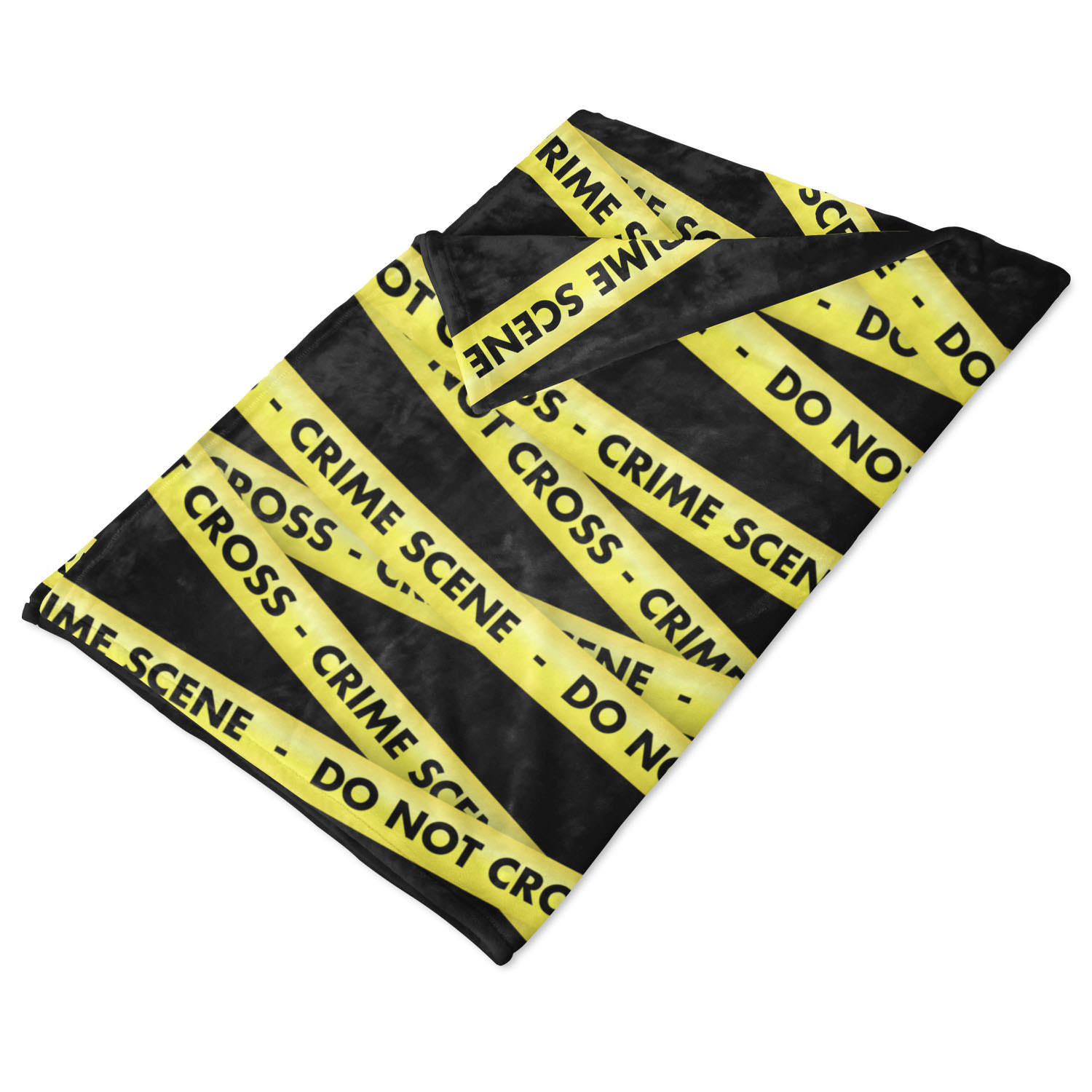 Crime Scene Tape Fleece Blanket Afghans & Throw Blankets