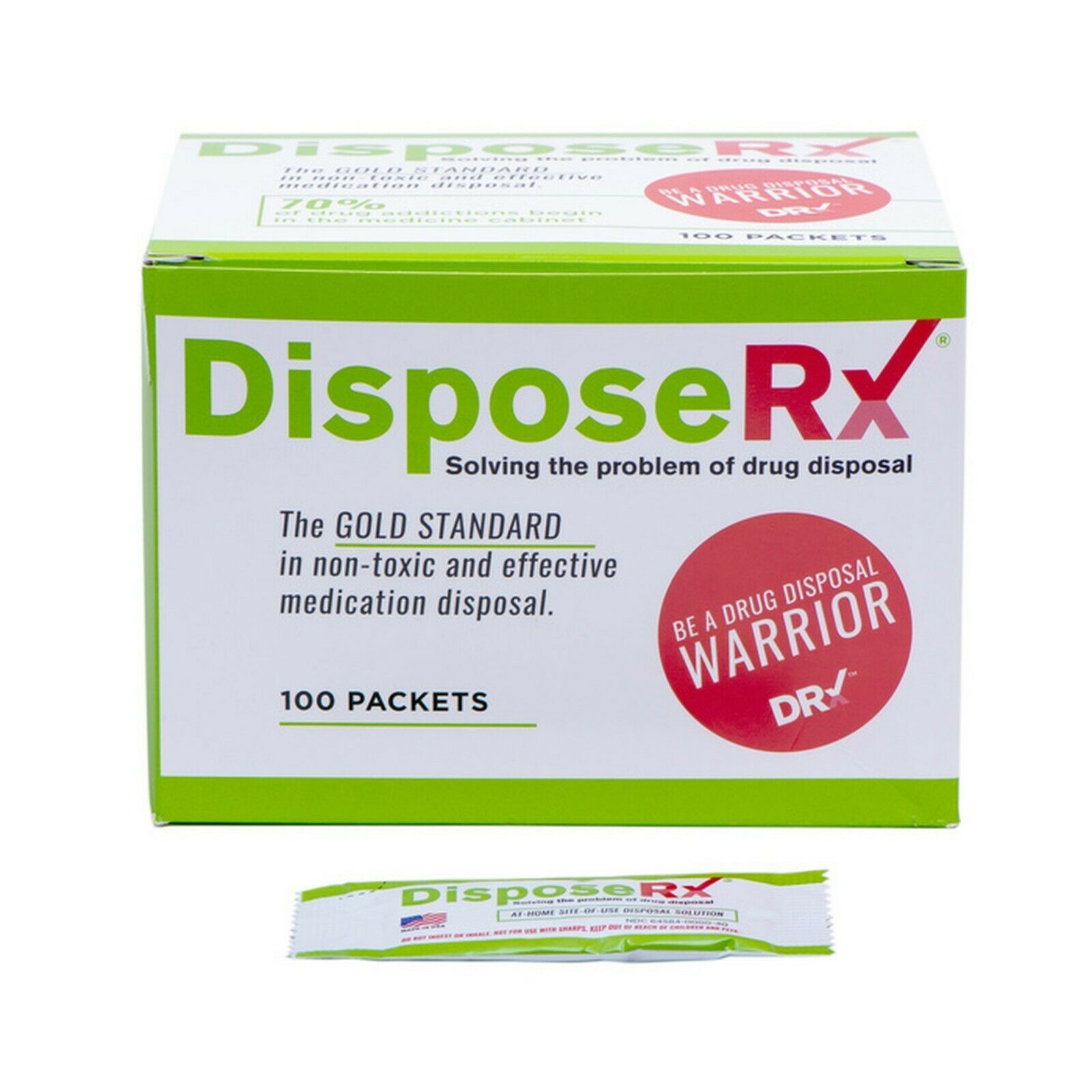 DisposeRx 100 Drug Disposal Packets - Daily Living Aids