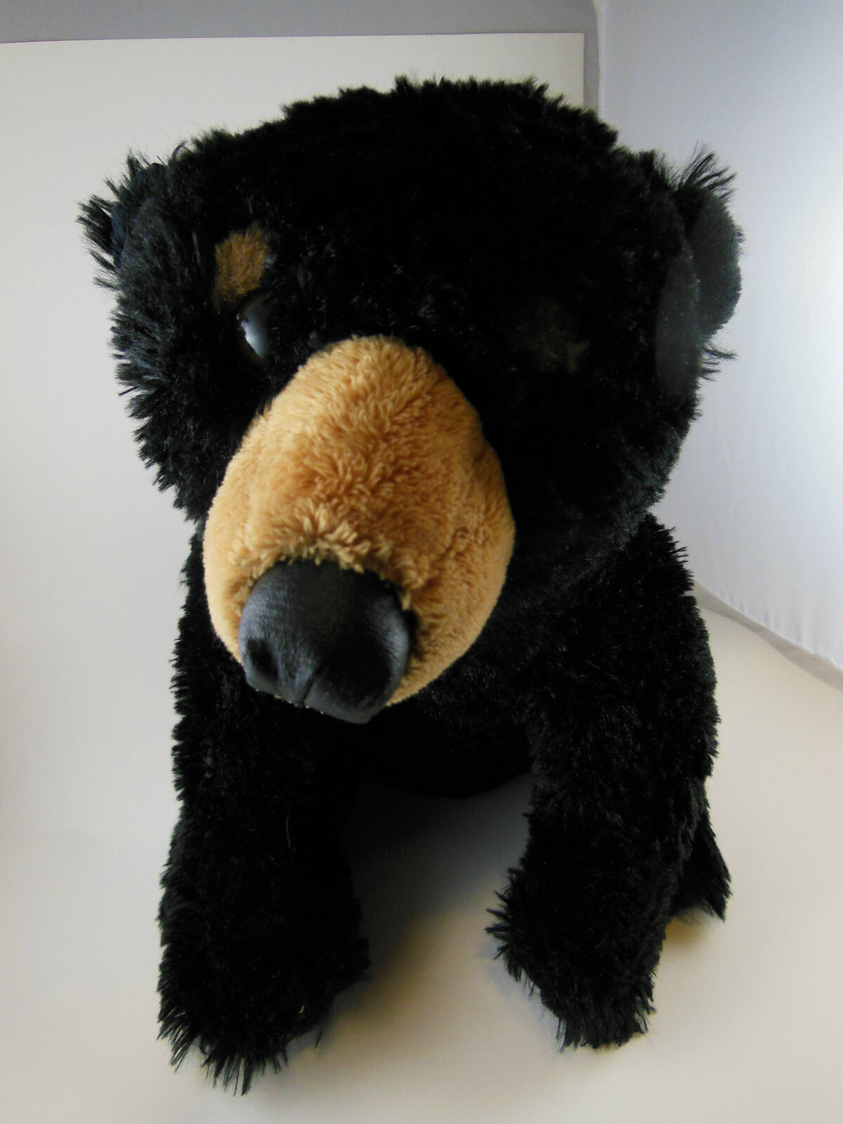 realistic black bear plush