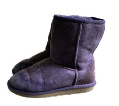 UGG Classic Short II 5251 Youth Size 2 Kids Purple Suede Winter Boots - $34.64