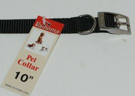 Valhoma 720 10 BK Dog Collar Black Single Layer Nylon 10 inches Package 1 image 3