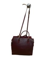A. Bellucci Women Leather Suede Burgundy Bag Purse Shoulder Handbag Italy image 9
