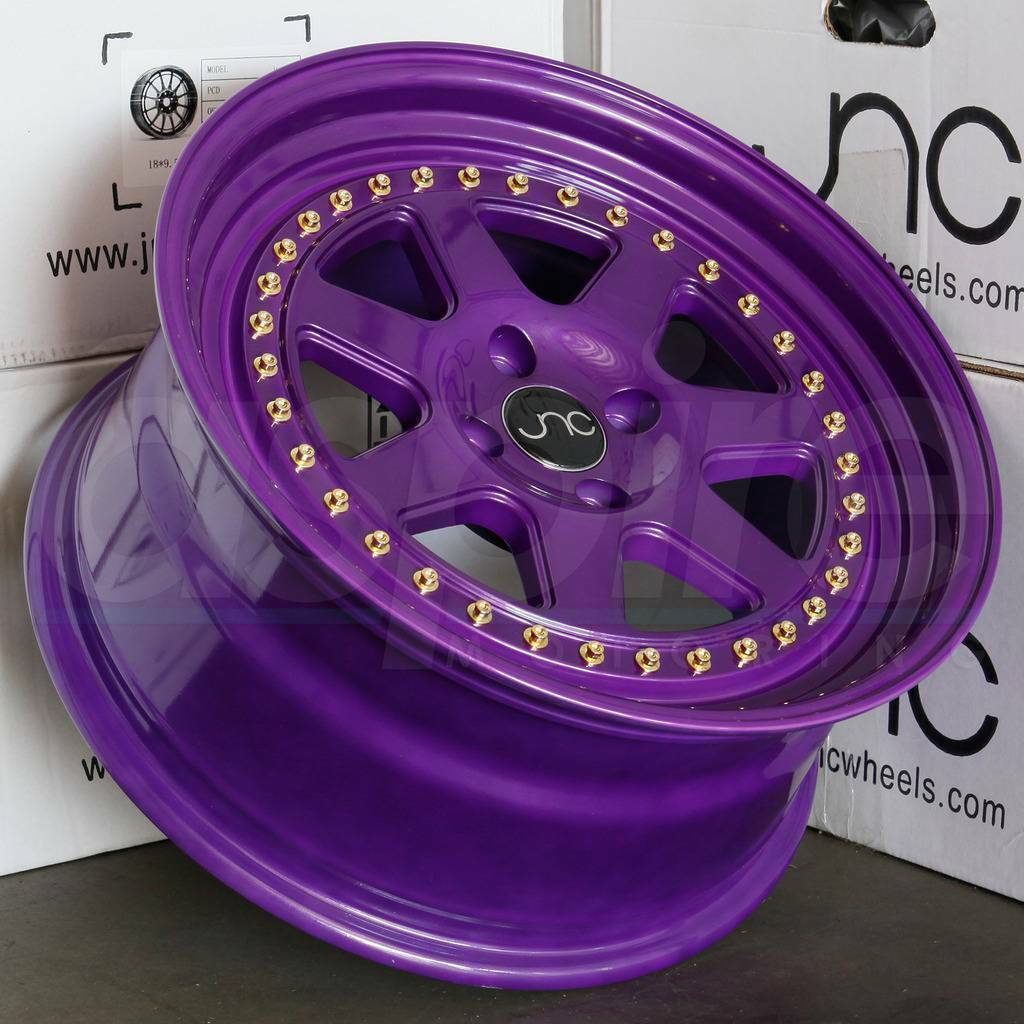 One 16x8 JNC 048 4x100 25 Candy Purple GR Wheel Rim 73.1 - Wheels