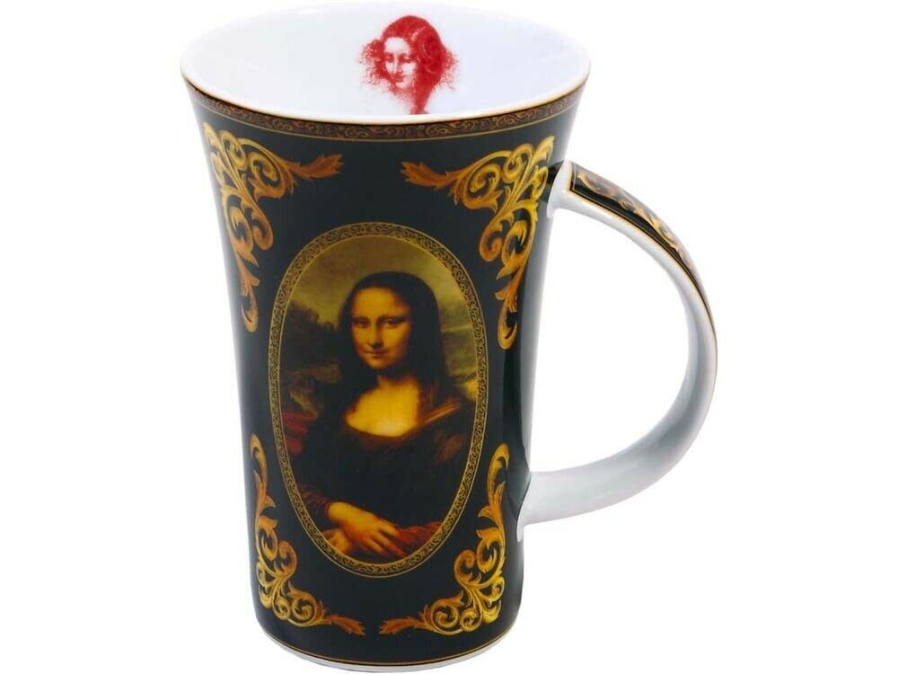 Mona Lisa Gift Set A Sweet Dish Two Mugs Porcelain Blank Diaries