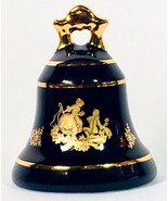 Marquise by Limoges Castel France 22k Gold Trimmed Bell Cobalt Proposal ... - $12.00
