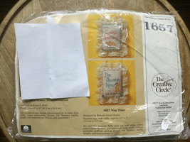 Vtg 1987 The Creative Circle Cross-Stitch Embroidery Kit 1657 Nap Time - $9.39
