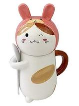 Gentle Meow Cute Animal Pattern Cup Ceramics Coffee Mug 400ml For Friend... - $31.06