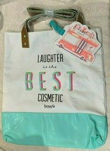 Benefit Cosmetics Laughter is the Best Cosmetic Canvas Tote Bag & Luggage Tag - $19.99