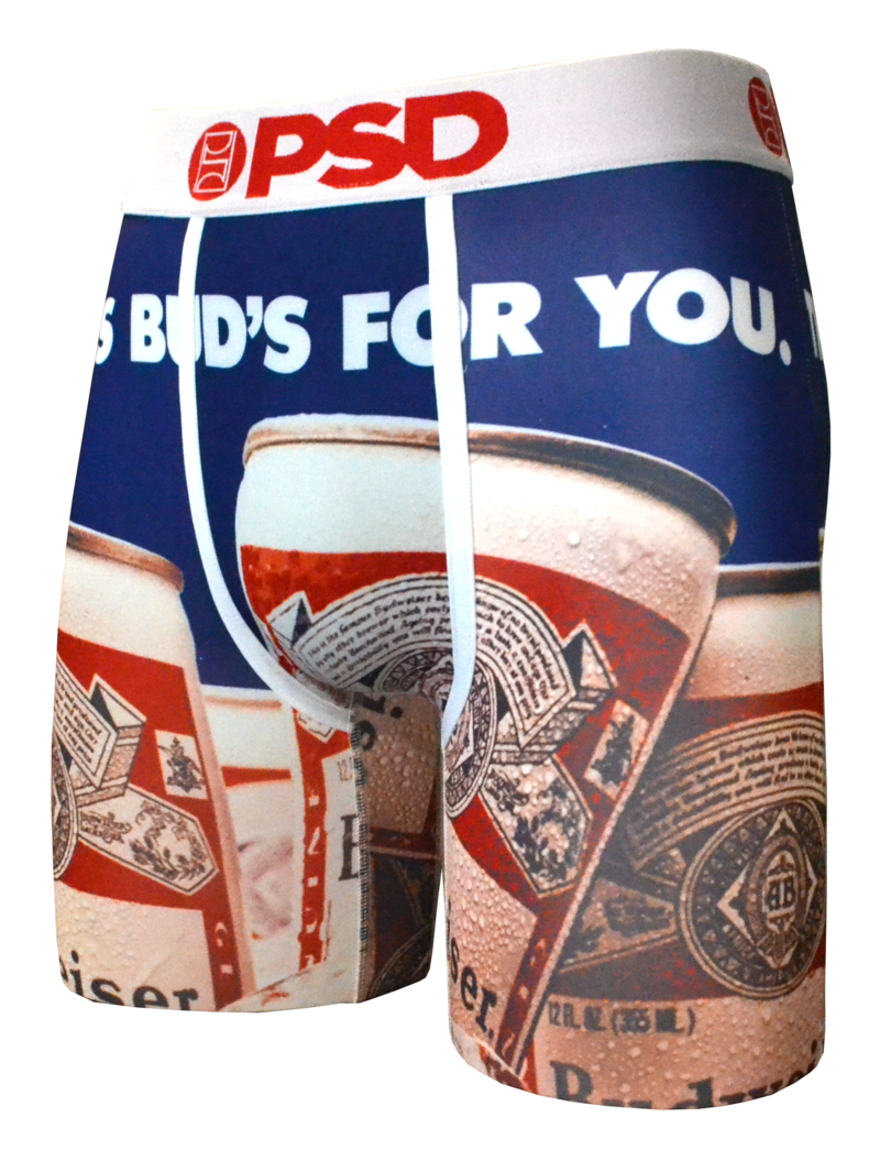 PSD Underwear This Ones For You Budweiser Beer Alcohol Men Boxer Briefs
