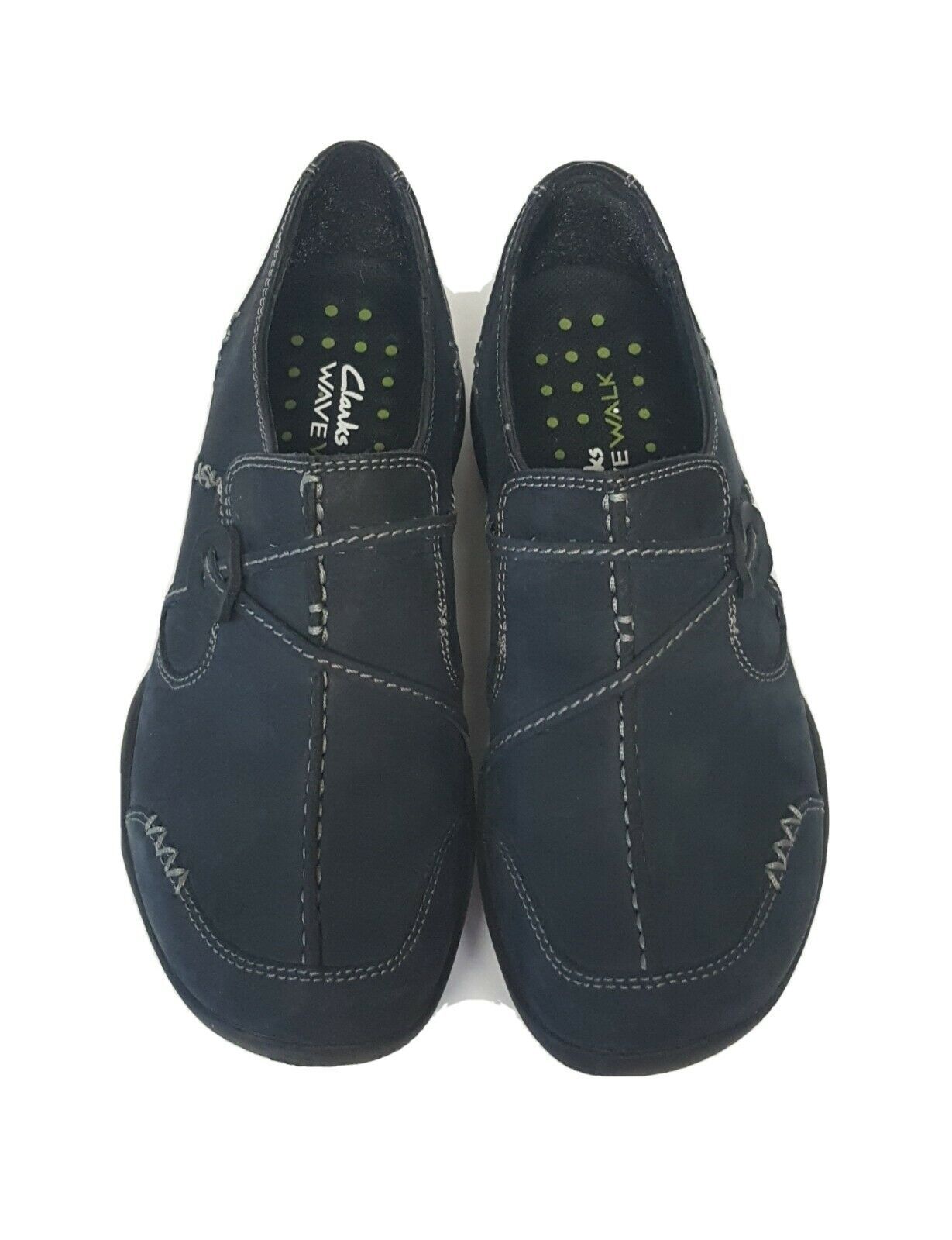 Clark's Wavewalk Women's Blue Suede sz 5M 87576 - Athletic Shoes