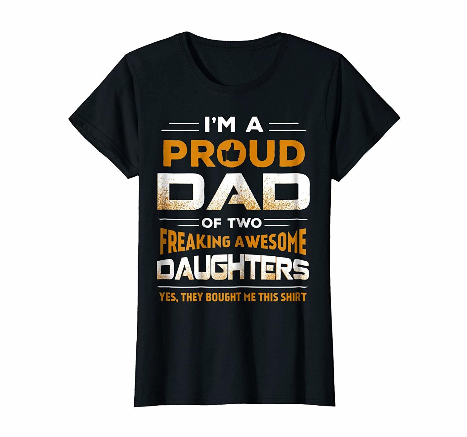 dad with daughters shirt