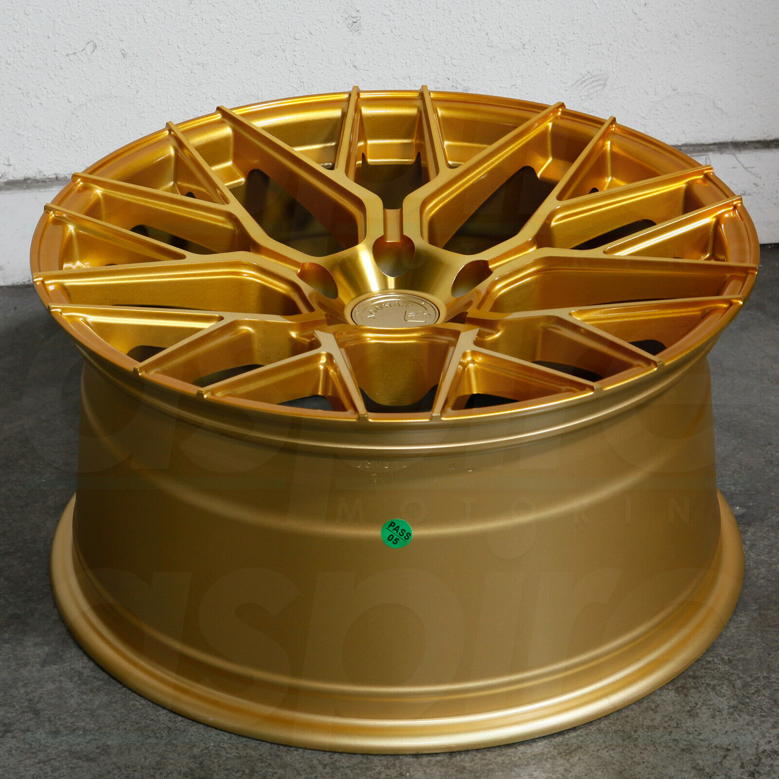 One 18x9 Aodhan LS009 LS9 5x120 30 Gold Wheels Rims Wheels