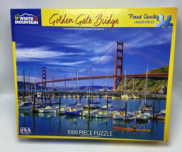 White Mountain Jigsaw Puzzle 1000 Piece Golden Gate Bridge - $18.80
