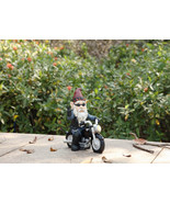 Gnome with Peace sign Riding Motorcycle (Hi-Line Exclusive)-Garden Statue - $42.99