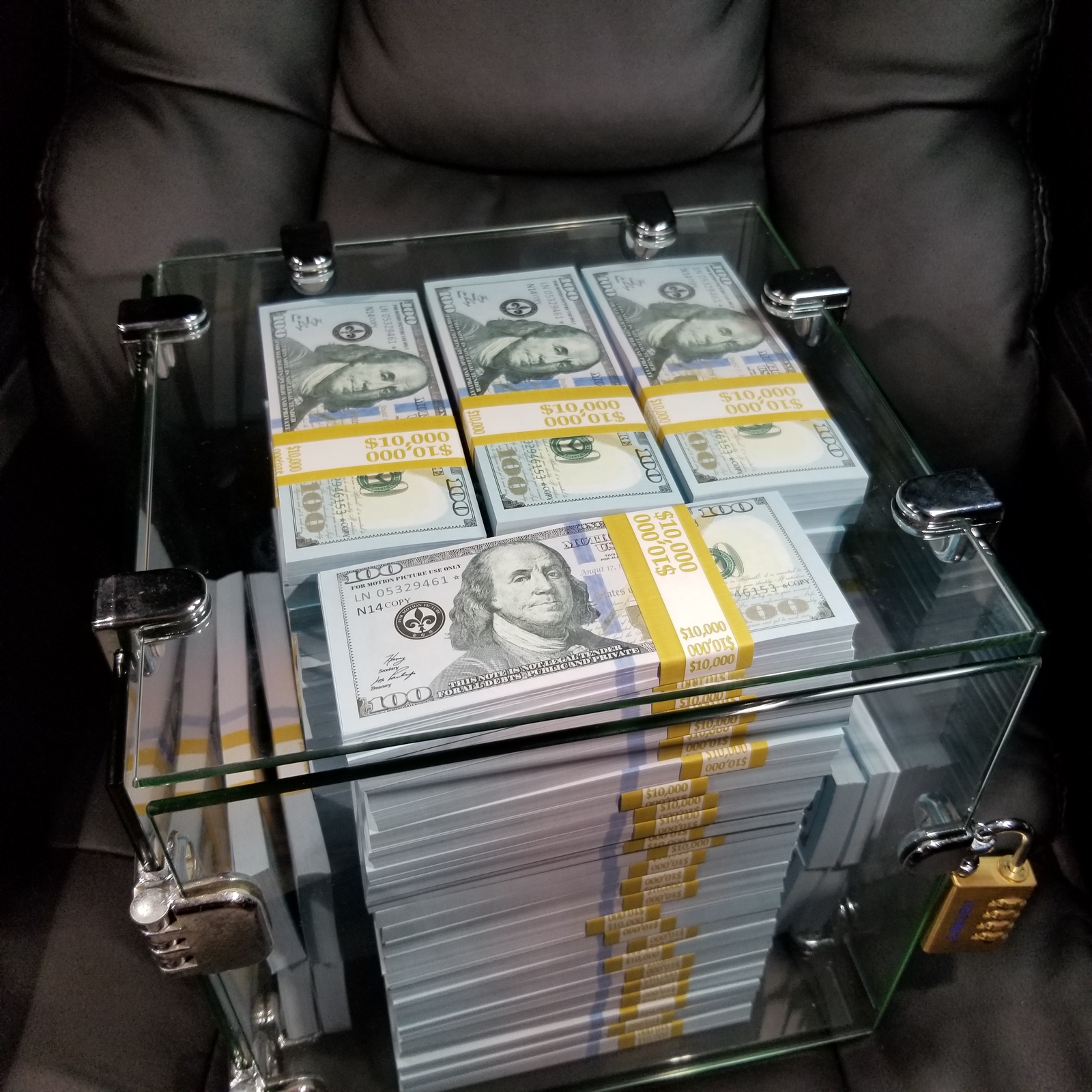 10k Full Print Realistic Prop Money New 10 000 Dollar Bills Cash Fake Movie Real Paper Money Us