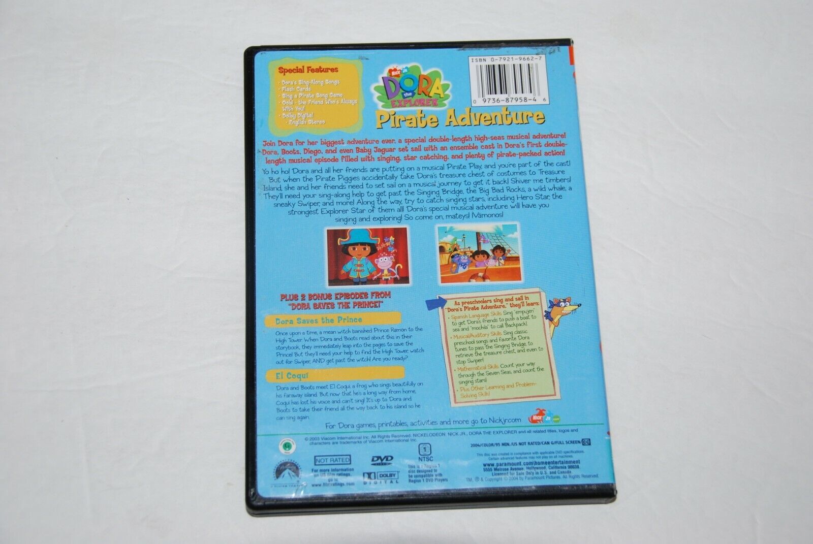 Dora the Explorer Pirate Adventure DVD 2004 - DVDs & Blu-ray Discs