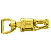 Hilason Horse Saddle Tack Die Cast Spring Snap Straight Nickel Plated U--600