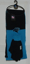 Little Earth Products NFL Carolina Panthers Colorblock Scarf Glove Gift Set image 1
