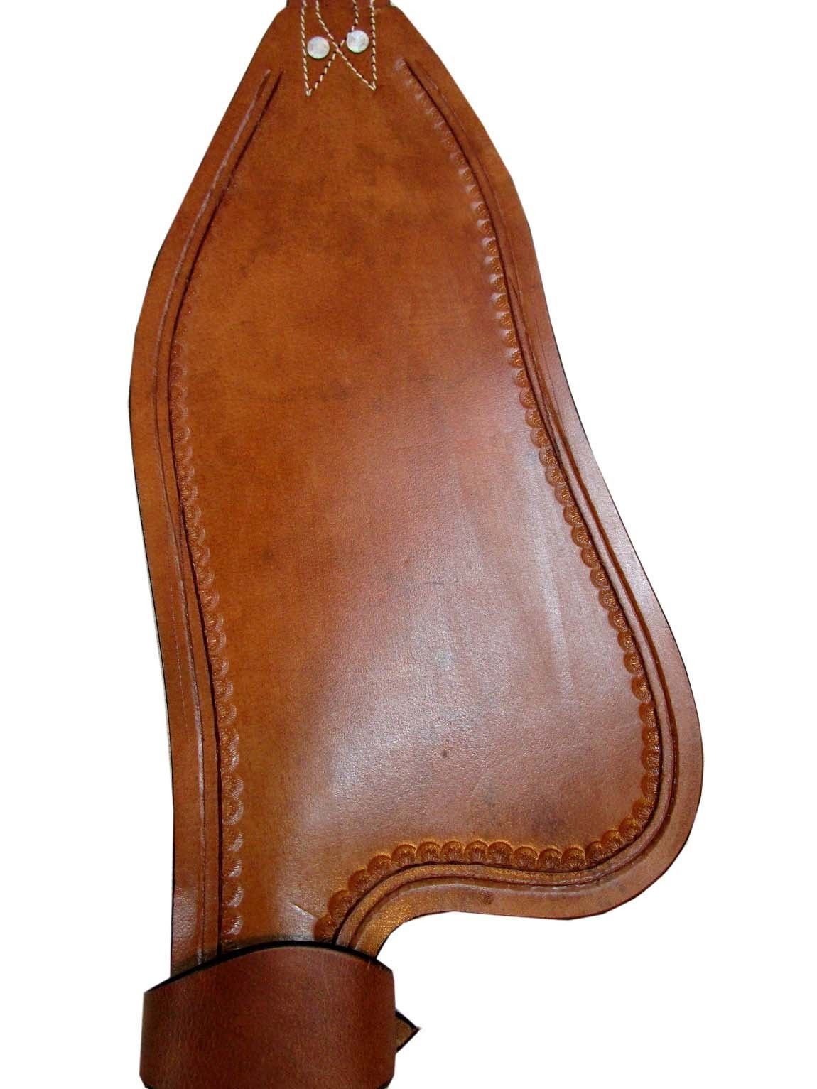 CUSTOM BROWN LEATHER FENDER HOBBLE STRAP REPLACEMENT HORSE WESTERN