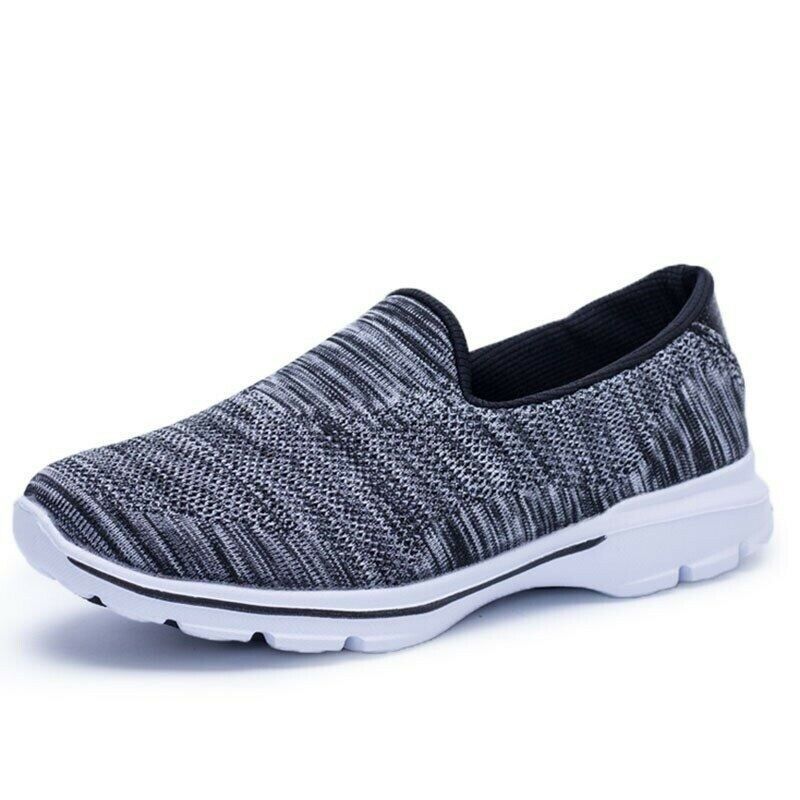 Women Running Shoes Memory Foam Insole Comfortable Slip On Walking ...