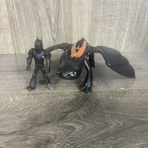 How To Train Your Dragon 8" Toothless Hiccup Action Figure Lot 2018