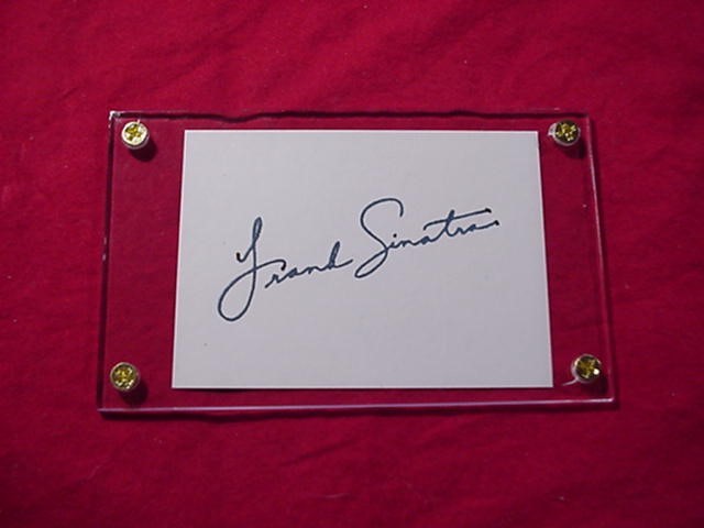 FRANK SINATRA Autographed Signed Signature Cut w/COA - 30751 - Other