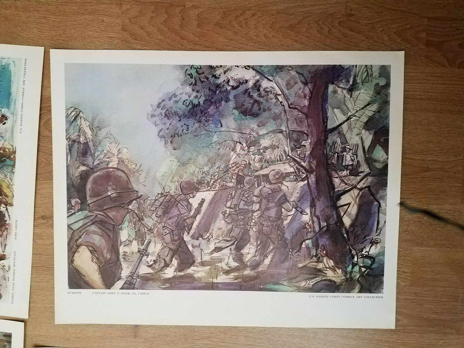 US MARINE CORPS COMBAT Lithographs Posters 20x16" Art Collection (15