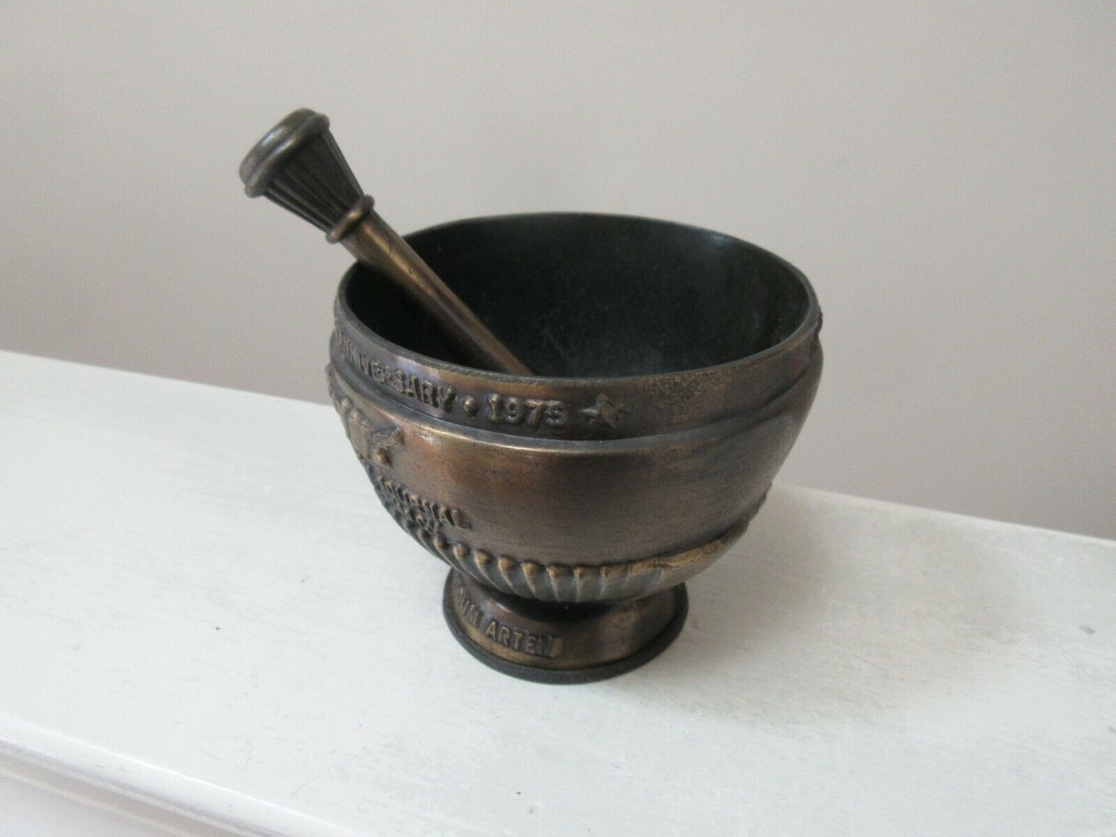 Mortar and Pestle, Brass , Pharmacy, Rx , American Journal of Pharmacy