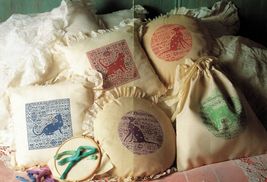 Cross Stitch Cat Kittens Nightdress Bag Pillows Cushions Sachets Patterns - $9.99