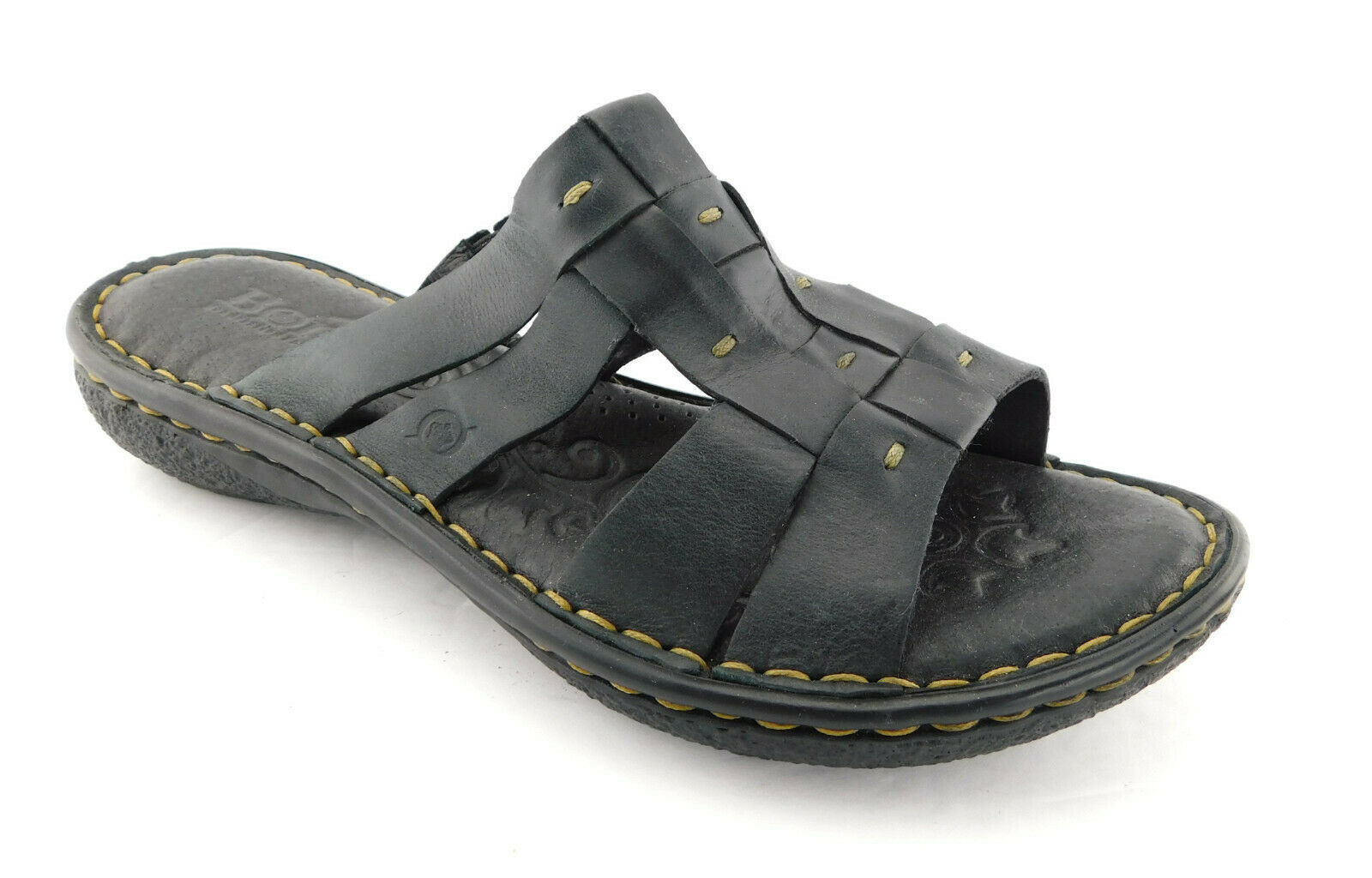 born black sandals size 8